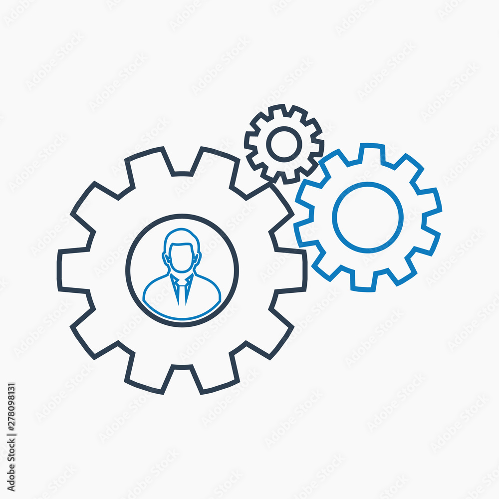 Business solution icon. Line style vector EPS. Business solution icon. Line style vector EPS.
