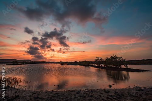  Sunset at Kan Kok Slat Pan Views around the Caribbean island of Curacao
