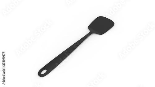 3d rendering of a spatula isolated in white studio background