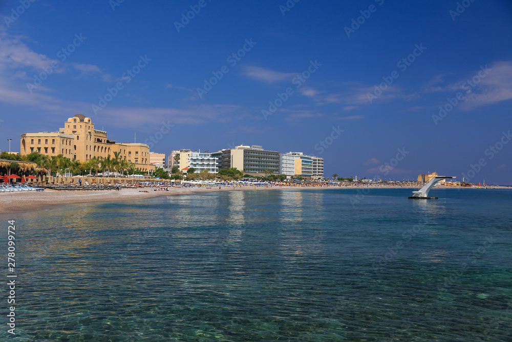 Obraz premium View - part of Rhodes greece