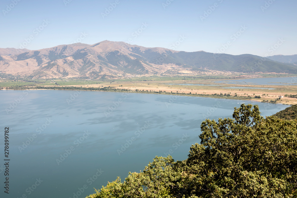 Panorama of a mountain lake (Macedonia, northwest Greece)