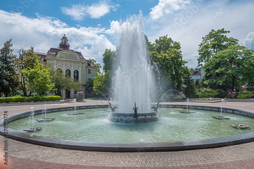 The charming and lively historical old town of Plovdiv, Bulgaria