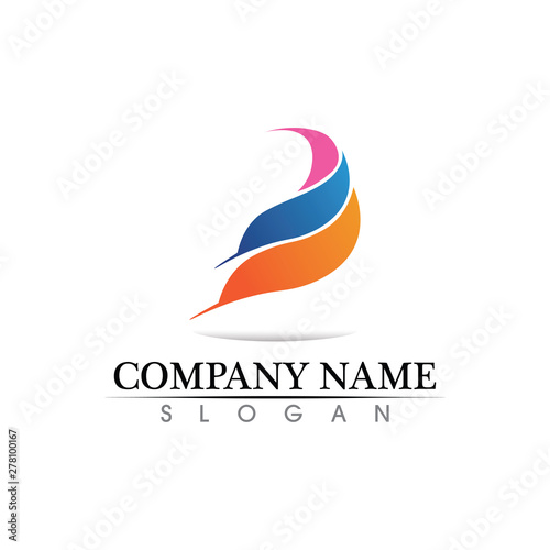 Business Finance professional logo template vector icon