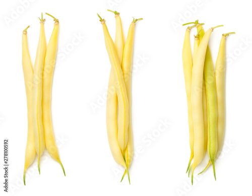 Yellow Beans Isolated On White Background