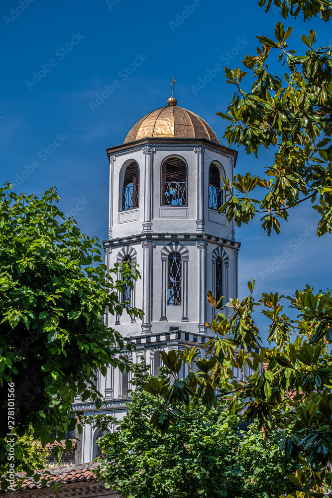 The Church of St Constantine and Helena in the old town of Plovdiv, Bulgaria. Built in 337 at the sight of an ancient pagan temple in the acropolis The Church of St Constantine and Helena in the old town of Plovdiv, Bulgaria. Built in 337 at the sight of an ancient pagan temple in the acropolis
