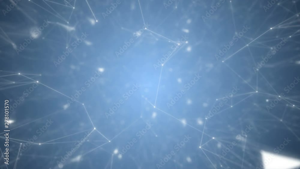 White dots connected lines slowly moving plexus abstract network background animation of a blue growing network of connected lines and dots, with light trails. The animation can be used for visuals White dots connected lines slowly moving plexus abstract network background animation of a blue growing network of connected lines and dots, with light trails. The animation can be used for visuals