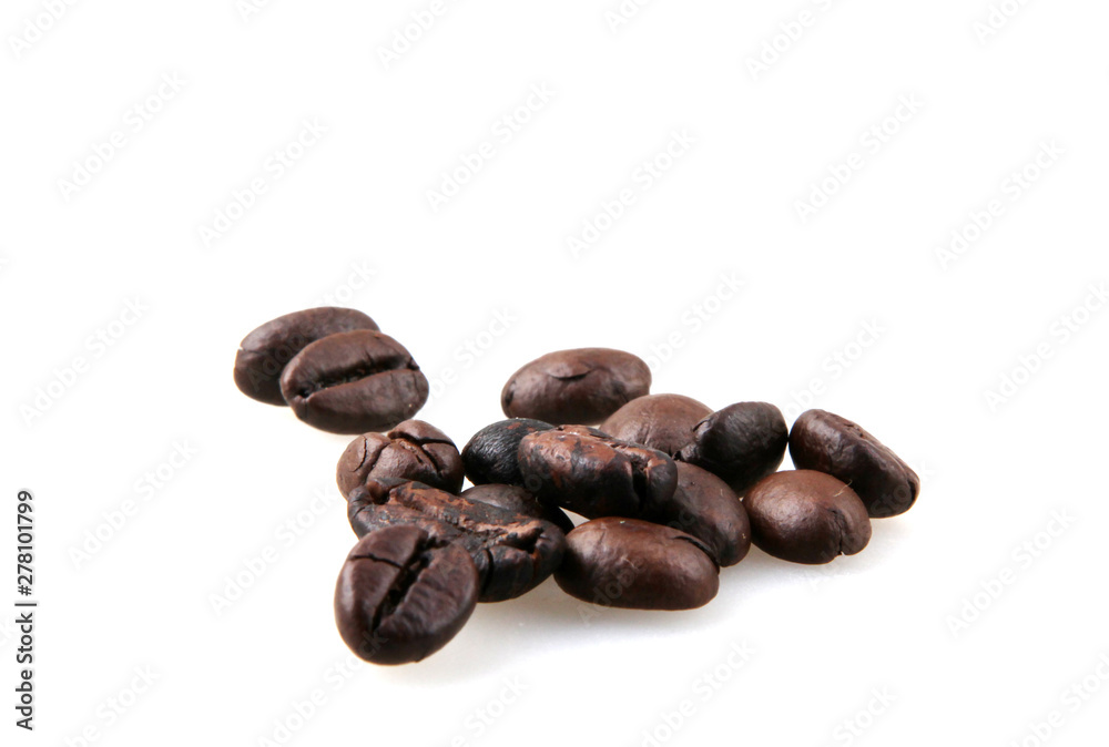 Coffee Beans Isolated On White Coffee Beans Isolated On White