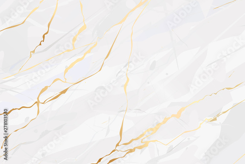 Marble golden and  white background vector art texture illustration