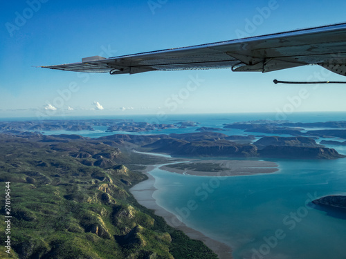 aerial view upon buccaneer archipelago in the Kimberelys, Western Australia