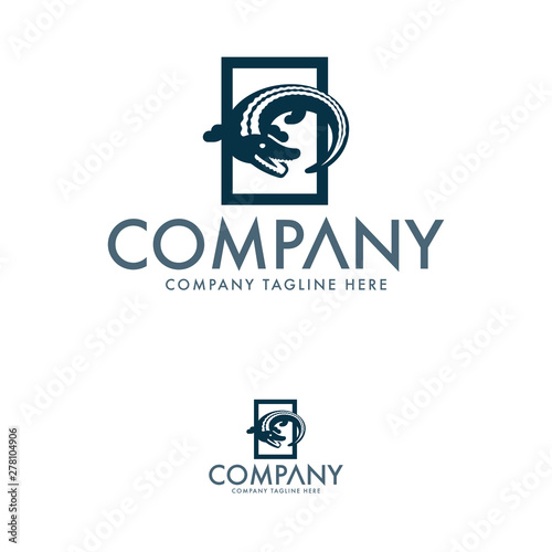 Creative Crocodile Logo Design Vector