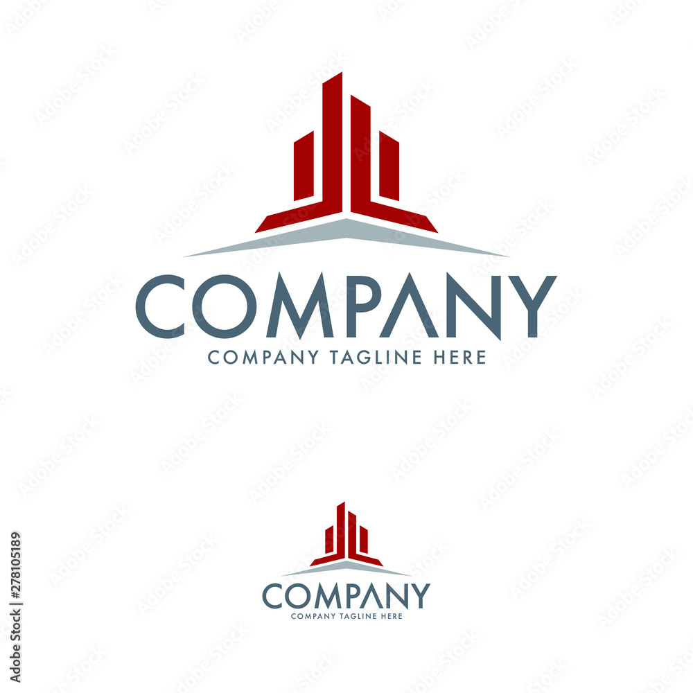 Fototapeta premium Architecture, construction and real estate logo template vector