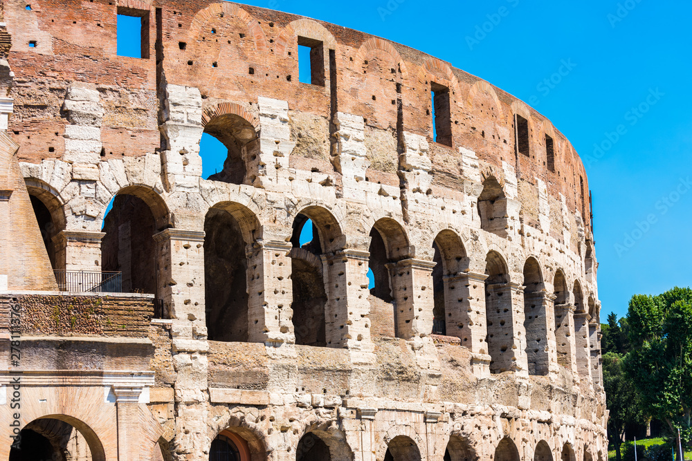 Colosseum in Rome, Italy. Colosseum is the most landmark in Rome.