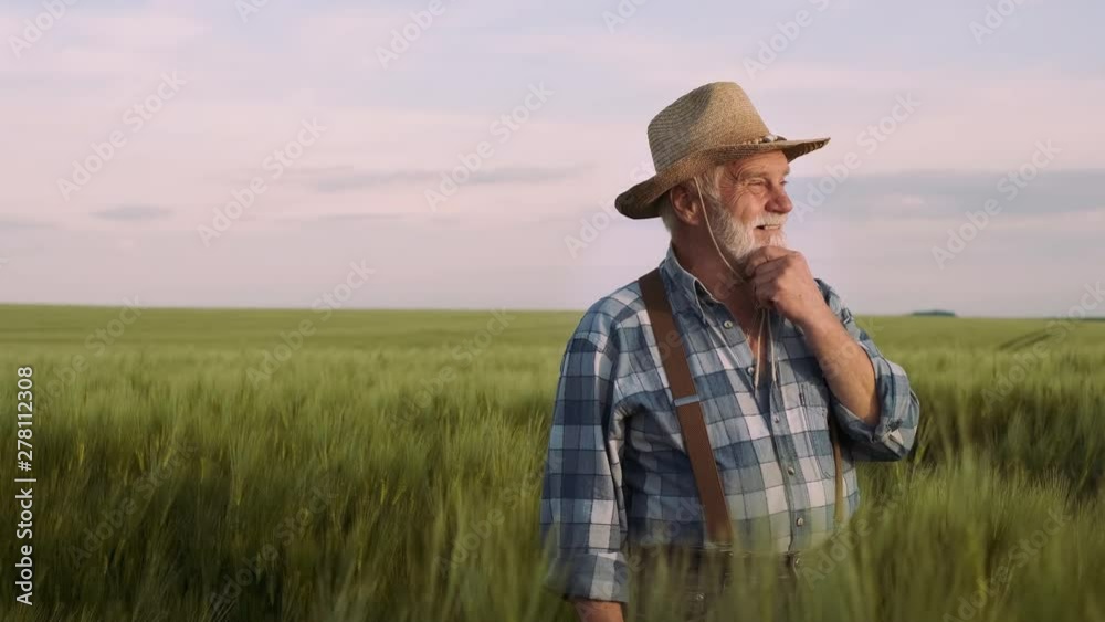 Skilled Old Farmer. Agriculture, Farming Concept. Skilled Old Farmer. Agriculture, Farming Concept.