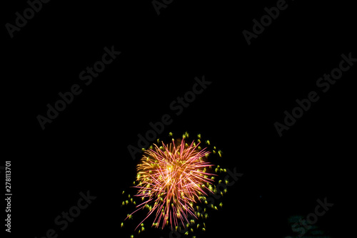 colorful fireworks in the night sky