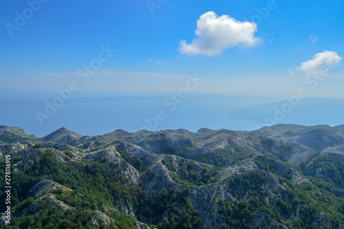 Croatia  Biokovo national park landscape panorama view