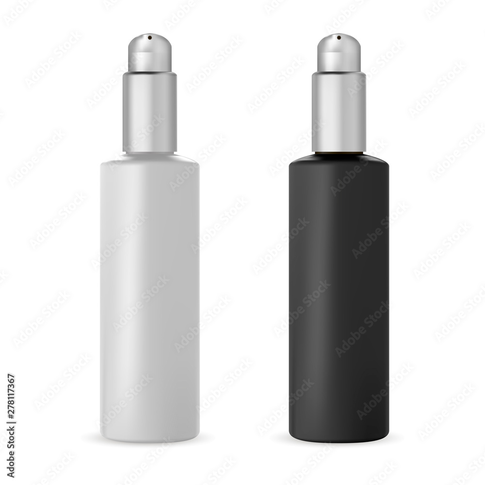 Pump dispencer bottle. Plastic cosmetic packaging illustration. Cream or gel container template. Isolated packaging for shampoo, foam, bath hygiene. 3d tube mockup Pump dispencer bottle. Plastic cosmetic packaging illustration. Cream or gel container template. Isolated packaging for shampoo, foam, bath hygiene. 3d tube mockup