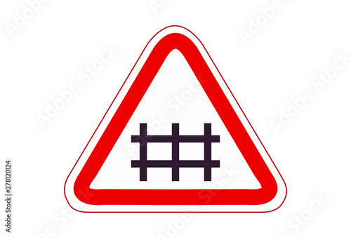 controlled railroad. controlled railway. Warning signs. traffic training.  traffic rules. Traffic signs. road signs