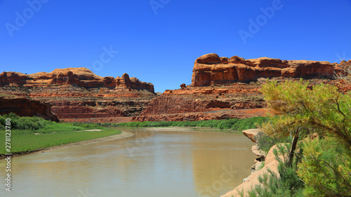 Scenic Colorado river landscape in Utah