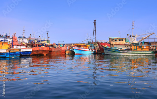 Fishing harbor in Visakhapatnam 