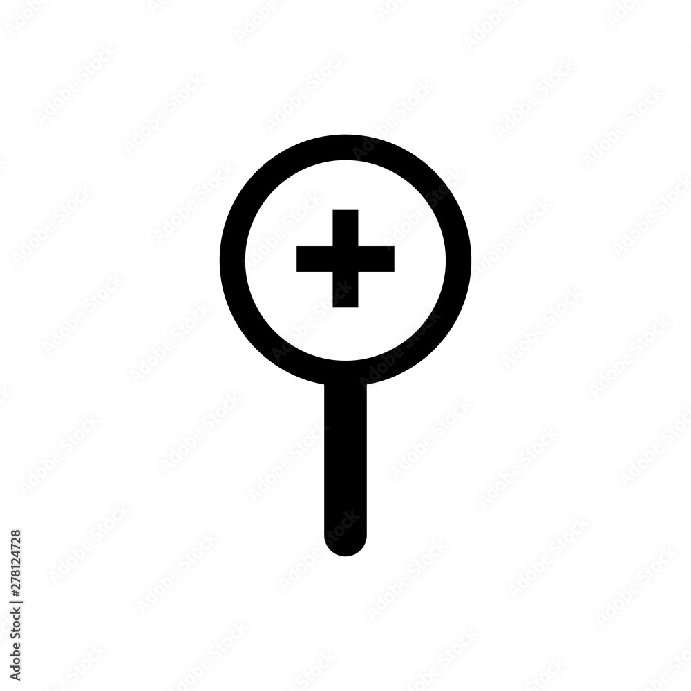 Magnifying glass, zoom, search symbo icon vectorillustration Magnifying glass, zoom, search symbo icon vectorillustration
