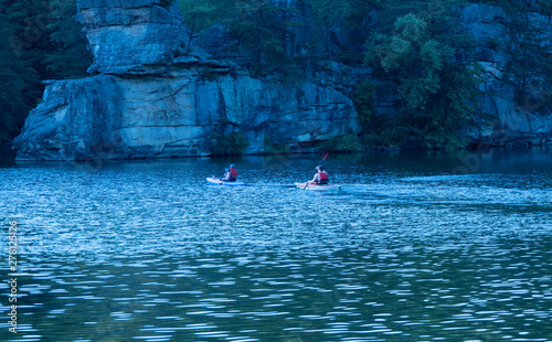 Kayaking on the lake