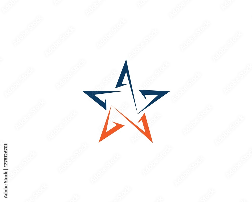 Fototapeta premium Star Logo Template vector icon illustration design