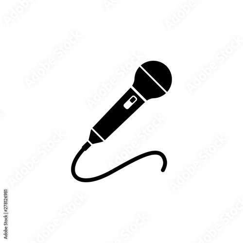Microphone, audio, mic, sound symbol icon vector illustration