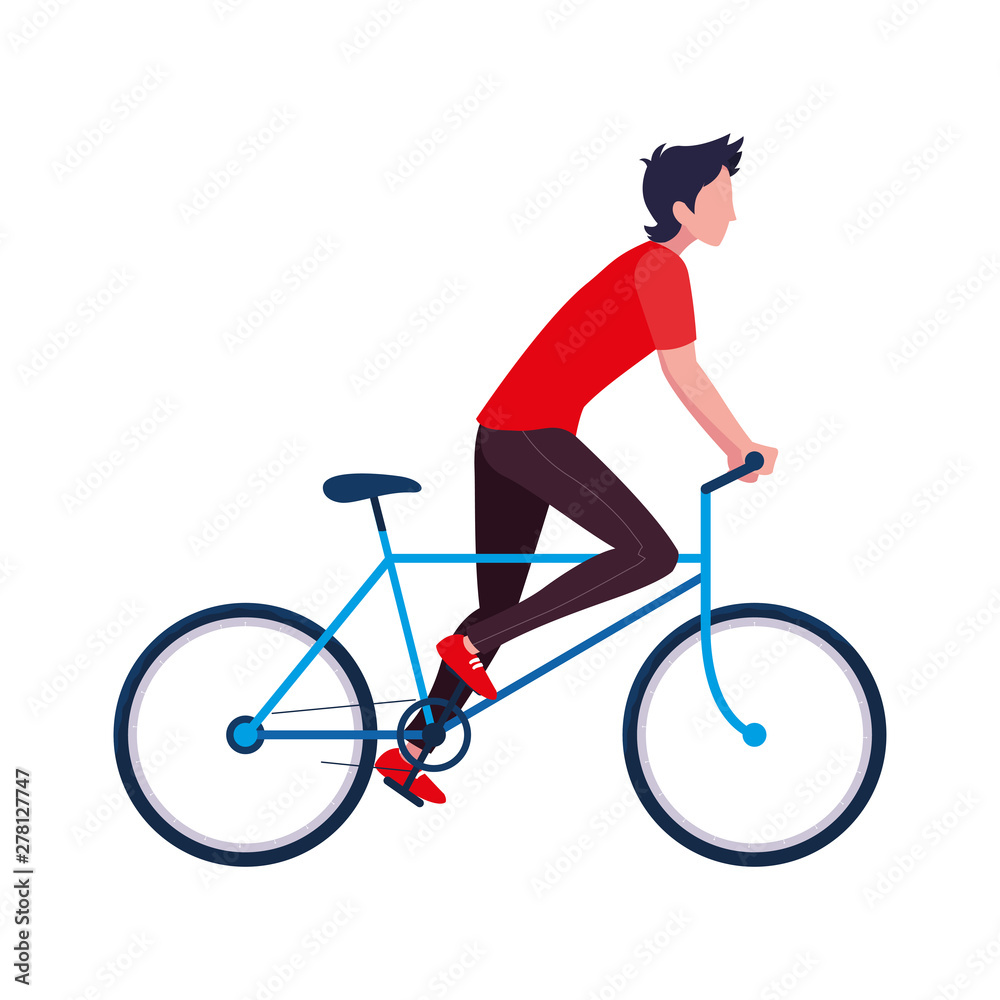 Fototapeta premium people riding bicycle activity image