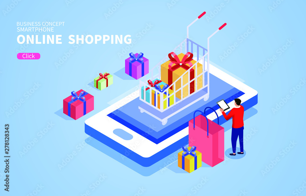 Smartphone Internet online shopping