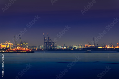 Staten Island Ferry terminal, view from New York Bay, New York City