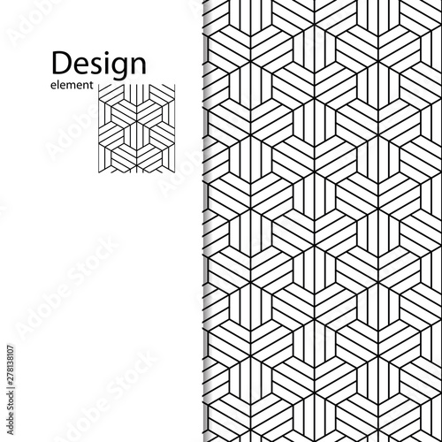 Bilde på lerret Traditional Arabic seamless geometric pattern for your design, laser cutting, stamping on leather, cardboard, paper