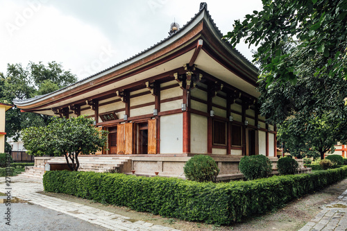 Indosan Nippon Japanese Temple at Bodh Gaya, Bihar, India.