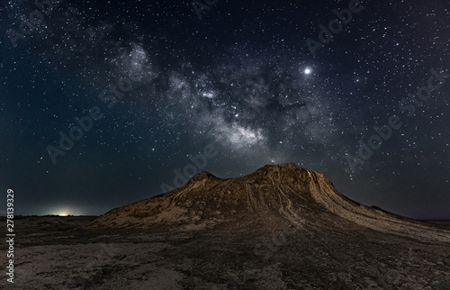 Mud Volcano in the starry night © Vastram