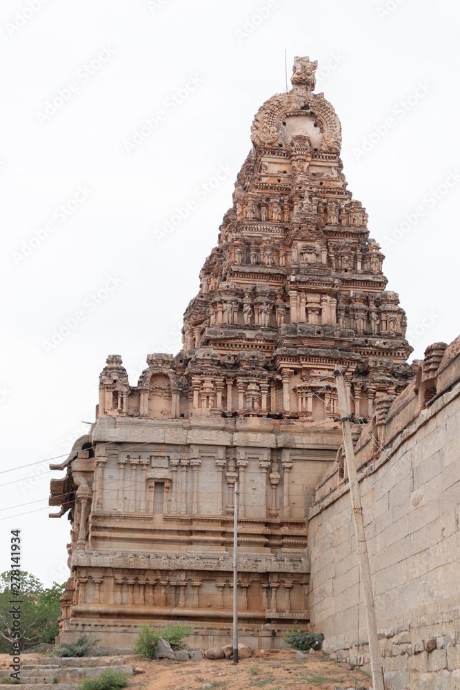 Gopuram of Malyavanta Raghunatha Temple, Hampi, Karnataka