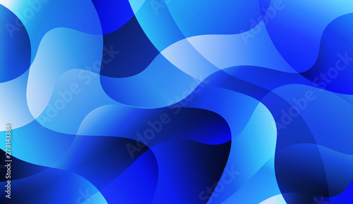 Wavy Background. For Design, Presentation, Business. Vector Illustration with Color Gradient