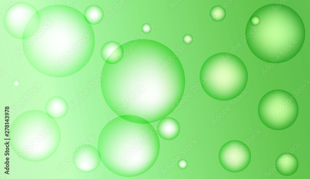 Background with bubbles. Design for your header page, ad, poster, banner. Pastel Gradient Color Vector illustration.