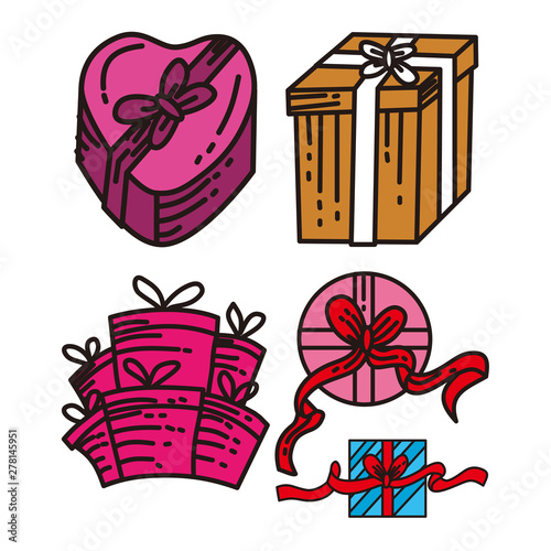 Gift Present Design Graphic Template Vector