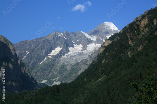 Caucasus. Ossetia. Gorge Tsey. Mount Wilpat.