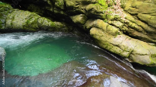 Mountain Springs and Waterfalls in Emei Mountain photo