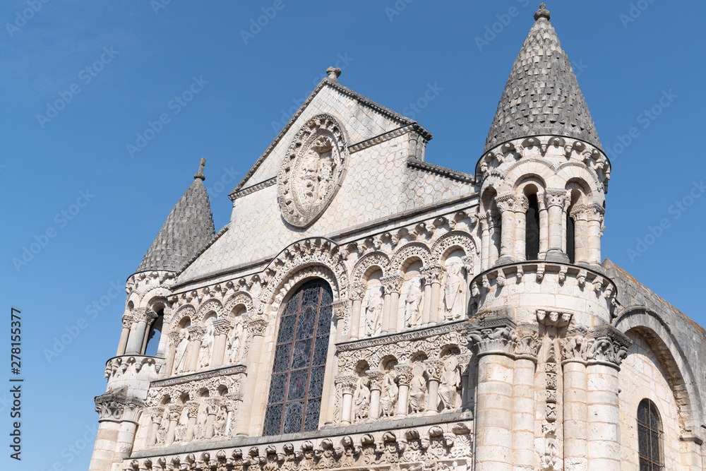 church Notre Dame la Grande in Poitiers France