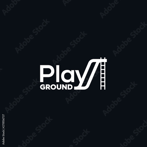 playground logo typography black white