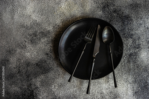 Minimalistic concept with cutlery set