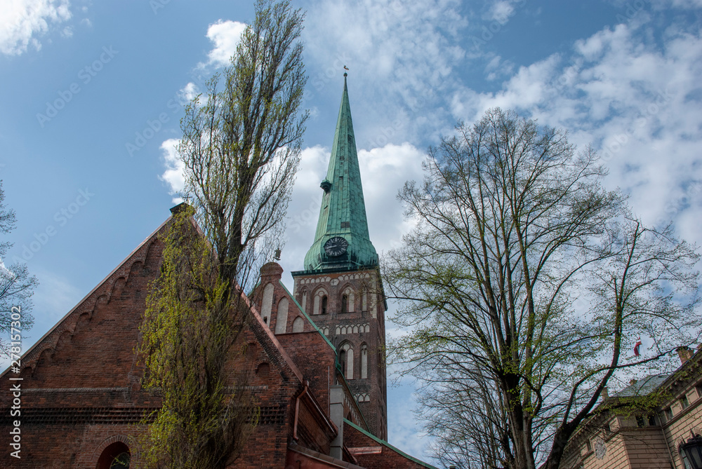 Turm der St.-Jakobs-Kathedrale in Riga, Lettland