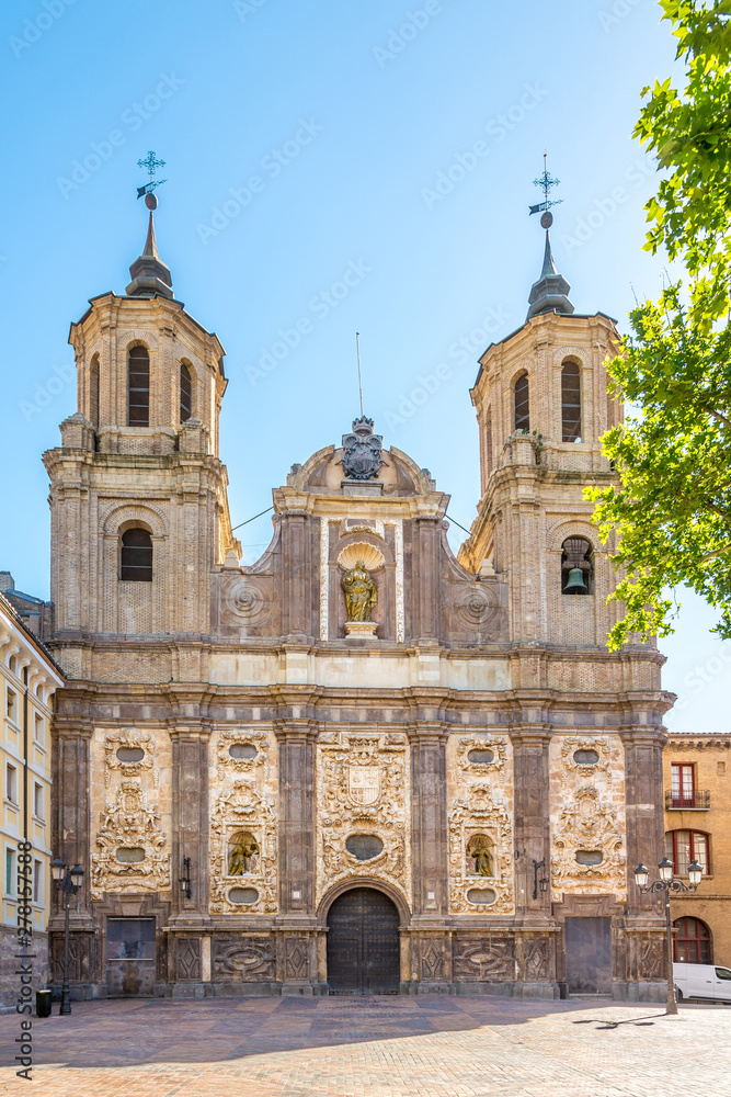 View at the church of Santa Isabel in Zaragoza - Spain