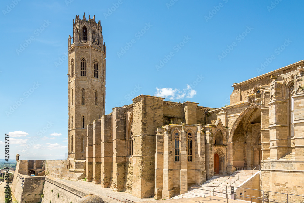 View at the Seu Vella Cathedral in Lleida - Spain