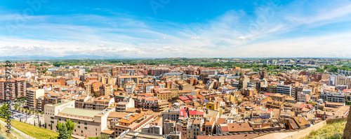 Panoramic view at the Lleida Town - Spain