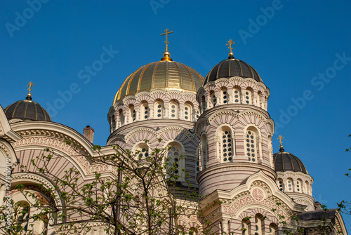 Russisch orthodoxe Geburtskathedrale in Riga  Lettland