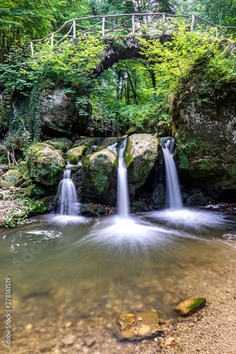 waterfall in forest  Schiessent  mpel Luxembourg