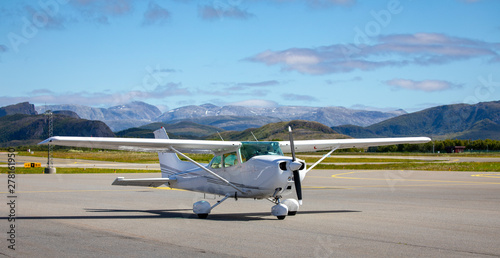 Smal Airplane at Brønnøysund airport