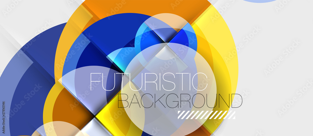 Geometric design abstract background - circles Geometric design abstract background - circles